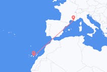 Flyrejser fra Marseille, Frankrig til Las Palmas, Spanien