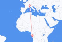 Flyreiser fra Cabinda, Angola til Nice, Frankrike