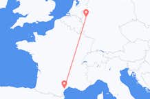Flyreiser fra Aspiran, Frankrike til Duesseldorf, Tyskland
