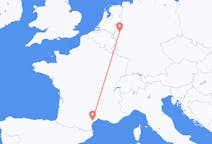 Flyg från Béziers, Frankrike till Düsseldorf, Tyskland