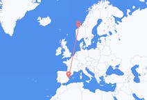 出发地 西班牙出发地 巴倫西亞目的地 挪威莫尔德的航班