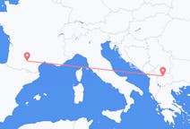 Flug frá Skopje, Norður-Makedóníu til Toulouse, Frakklandi