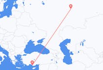 Flights from Izhevsk, Russia to Gazipaşa, Turkey