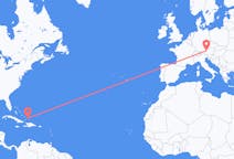 Flüge von Vorsehungen, die Turks- und Caicosinseln nach Salzburg, Österreich