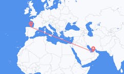 Vluchten van Abu Dhabi naar Santander