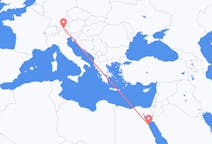 Flyrejser fra Hurghada, Egypten til Innsbruck, Østrig
