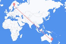 从悉尼飞往科科拉的航班