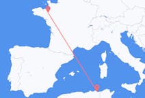 Flyg från Annaba, Algeriet till Rennes, Frankrike
