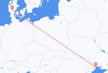 Flyreiser fra Odessa, Ukraina til Billund, Danmark