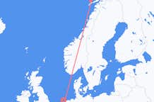 Flyg från Leknes, Norge till Amsterdam, Nederländerna