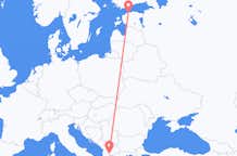 Flyrejser fra Ohrid, Nordmakedonien til Tallinn, Estland