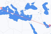 来自阿拉伯联合酋长国出发地 杜拜目的地 西班牙巴塞罗那的航班