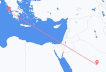 出发地 沙特阿拉伯出发地 盖西姆省目的地 希腊Kefallinia的航班