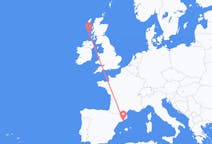 Flights from Tiree, the United Kingdom to Barcelona, Spain