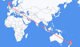 Flyrejser fra New Zealand til Skotland