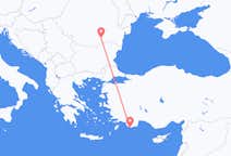 出发地 希腊出发地 卡斯泰洛里佐目的地 罗马尼亚布加勒斯特的航班