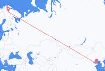 Flyg från Yantai, Kina till Ivalo, Finland