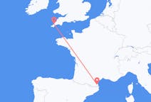 Flights from Newquay, England to Perpignan, France
