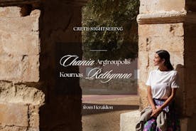 Frá Heraklion: Chania - Rethymno - Argiroupolis - Kournas vatnið