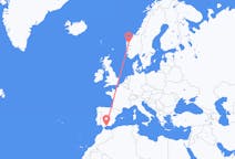 ノルウェーのから サンダネ、スペインのへ マラガフライト