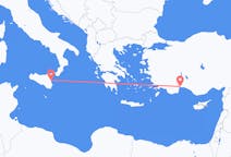 Flug frá Antalya til Catania