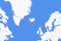Flights from Aalborg, Denmark to Aasiaat, Greenland