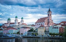 Fietstochten in Passau, Duitsland