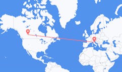 Flyreiser fra Edmonton, Canada til Rimini, Italia