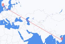 Flights from Tuy Hòa, Vietnam to Kristiansand, Norway