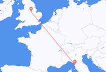 Flights from Pisa, Italy to Nottingham, England
