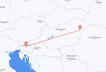 Flights from Ljubljana in Slovenia to Debrecen in Hungary