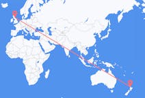 Vluchten van Auckland, Nieuw-Zeeland naar Edinburgh, Schotland
