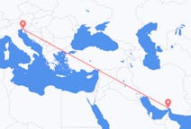Flyg från Bandar Abbas, Iran till Trieste, Italien