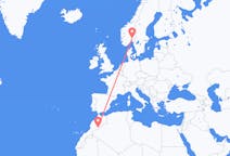Vluchten van Zagora, Marokko naar Oslo, Noorwegen