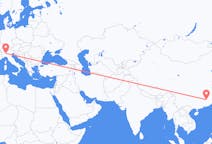 Flyreiser fra Ganzhou, Kina til Milano, Italia