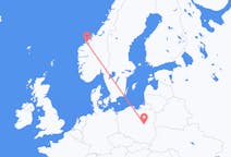 波兰出发地 华沙飞往波兰目的地 莫尔德的航班
