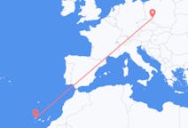 Flyreiser fra Wroclaw, Polen til La Palma, Spania