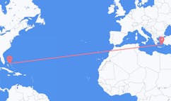 Flights from North Eleuthera, the Bahamas to Astypalaia, Greece