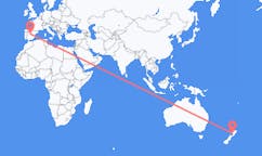 Flyrejser fra Whanganui til Madrid