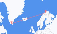 出发地 格陵兰纳萨克目的地 挪威阿塔镇的航班