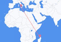 Flights from Nosy Be, Madagascar to Palermo, Italy