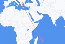 Flyreiser fra Mauritius, Mauritius til Athen, Hellas