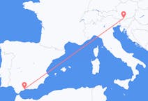 Flights from Málaga in Spain to Klagenfurt in Austria