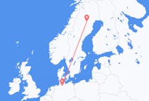 Flug frá Hamborg, Þýskalandi til Arviðsjaurs, Svíþjóð