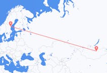从乌兰巴托飞往松兹瓦尔的航班