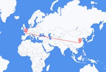 Flüge von Wuhan, China nach Poitiers, Frankreich