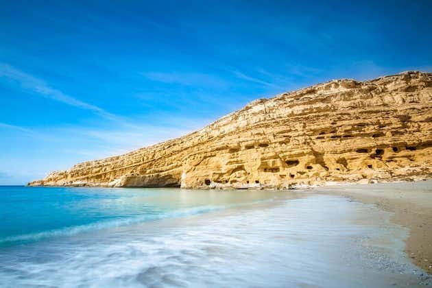 Sud de la Crète : plage de Matala Hippies et site archéologique de Gortys