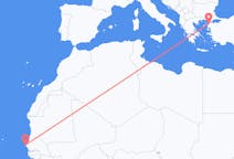 Flights from Dakar, Senegal to Çanakkale, Turkey