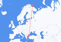 Fly fra Murmansk til Mytilene