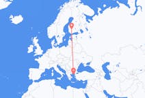 Vluchten van Tampere, Finland naar Lemnos, Griekenland